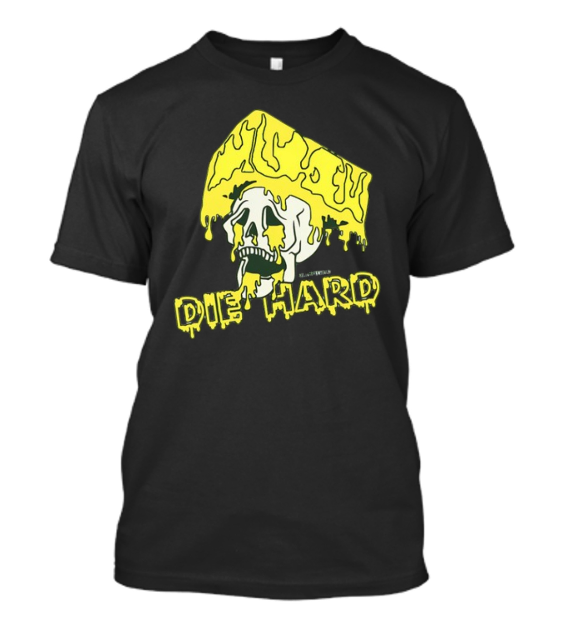 Die Hard Cheesehead Melting Skull T-Shirt