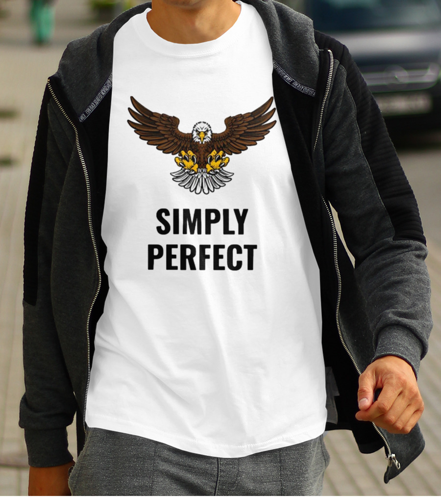 Simply Perfect Eagle Wings Above T-Shirt