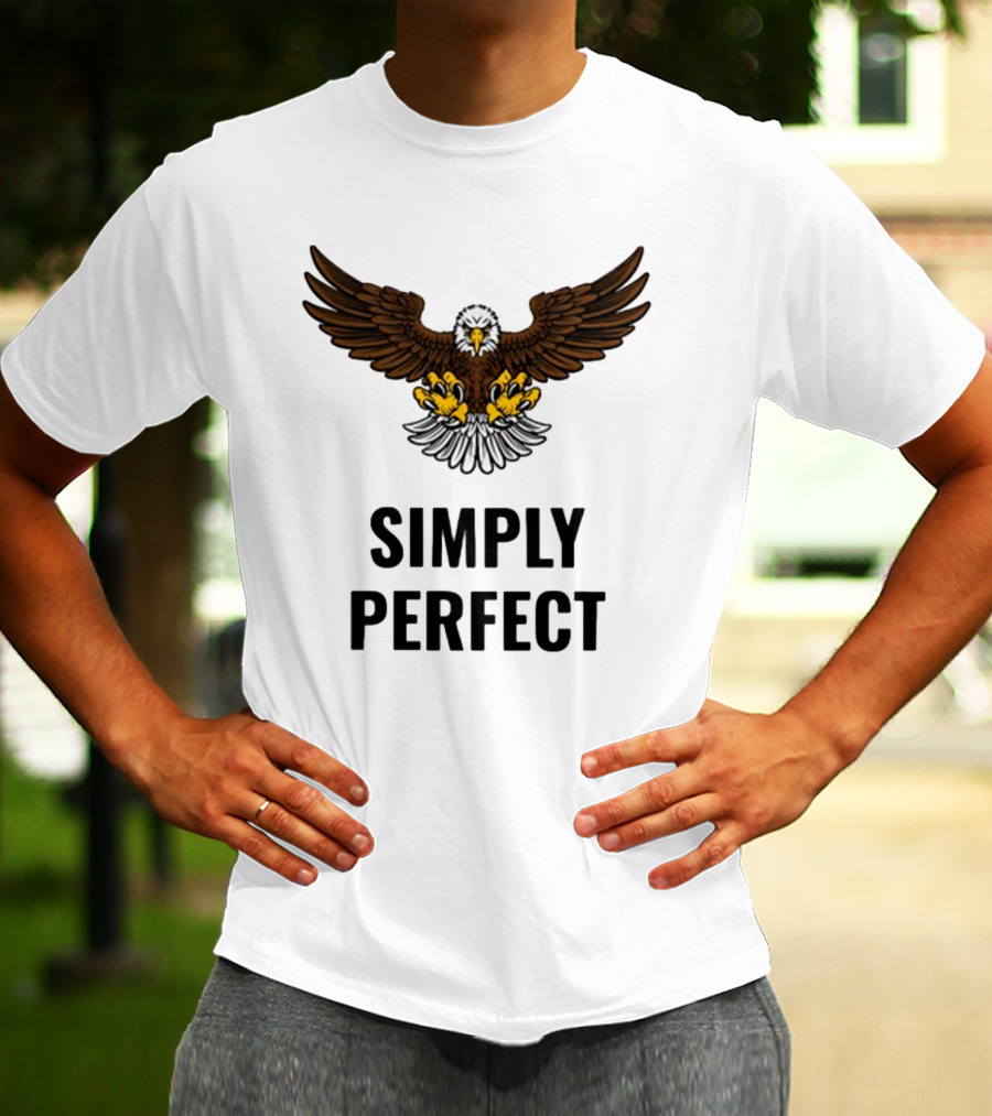 Simply Perfect Eagle Wings Above T-Shirt