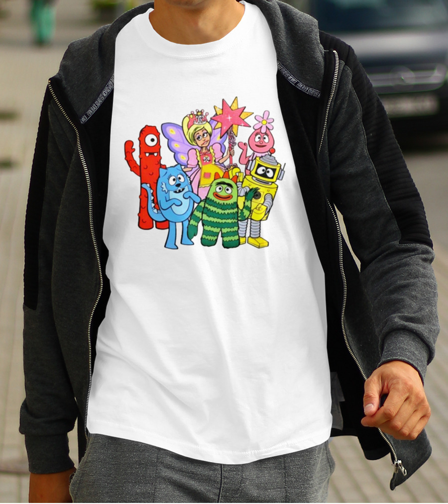 Yogabbagabba Amy Sedaris Yo Gabba Gabba Characters With Princess Star Fairy T-Shirt