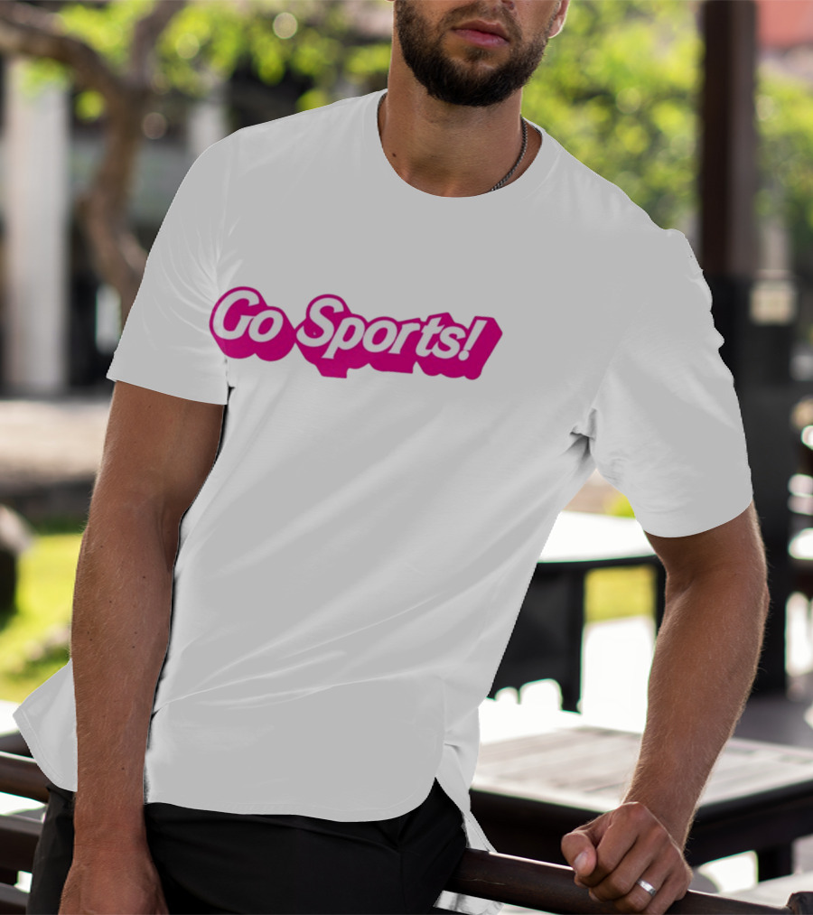 Go Sports Barbie Logo Style Text Playful Pink T-Shirt