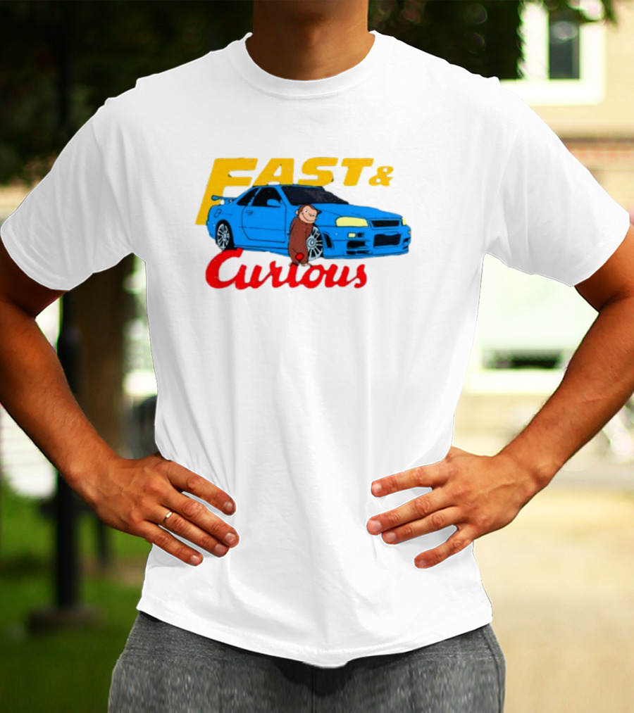 Fast And Curious Car Adventure With Curious Monkey T-Shirt