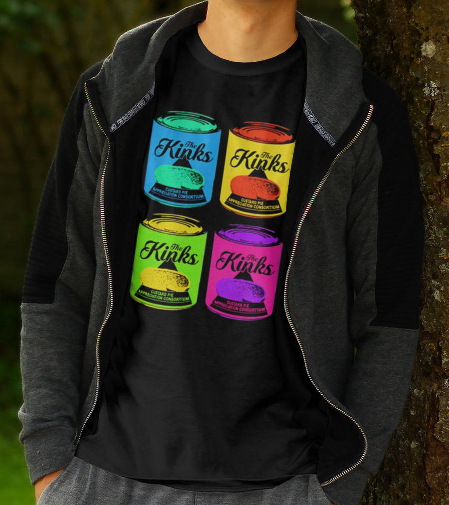 The Kinks Custard Pie Appreciation Consortium Pop Art Cans T-Shirt