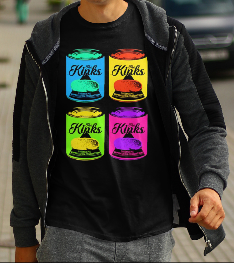 The Kinks Custard Pie Appreciation Consortium Pop Art Cans T-Shirt