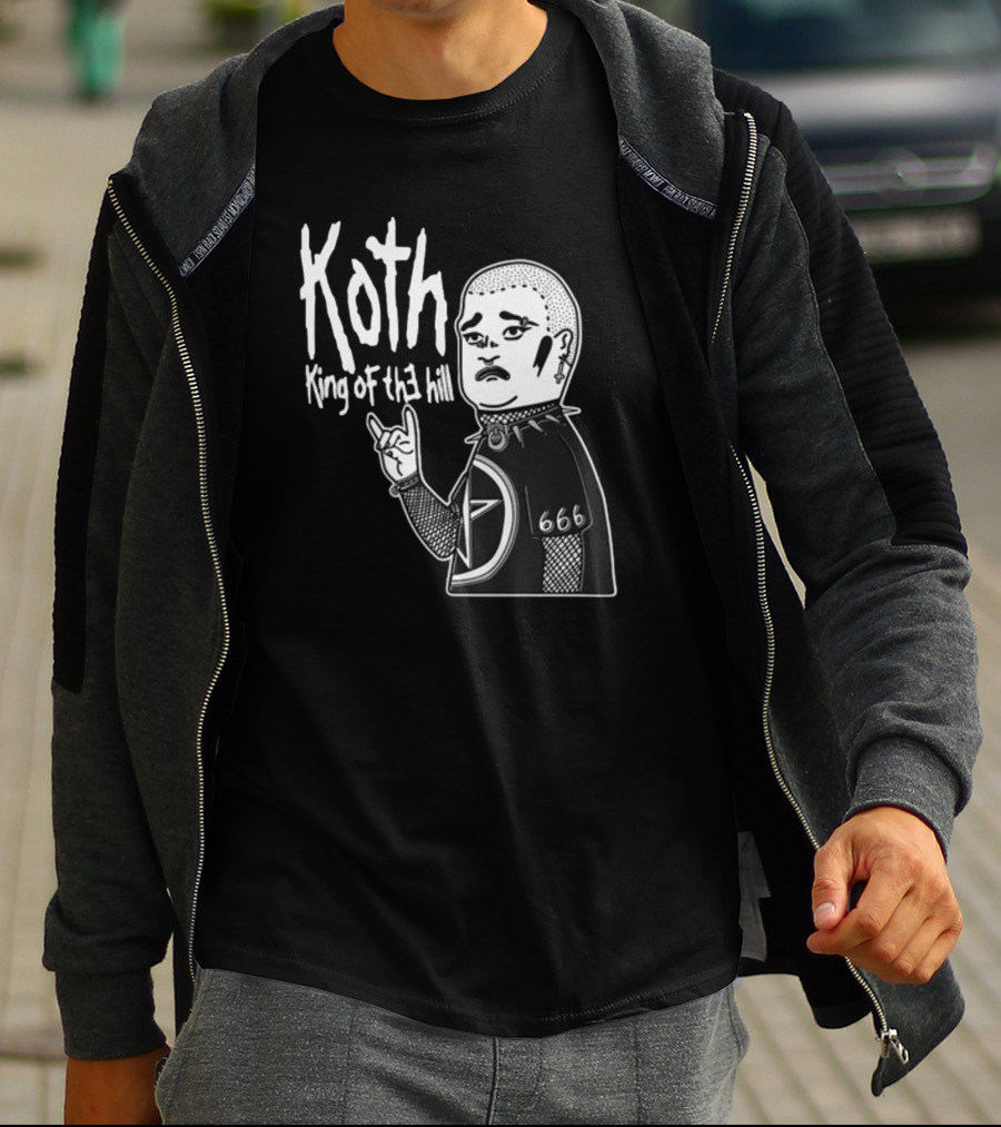 Koth King Of The Hill Punk Character 666 Devil Horns T-Shirt