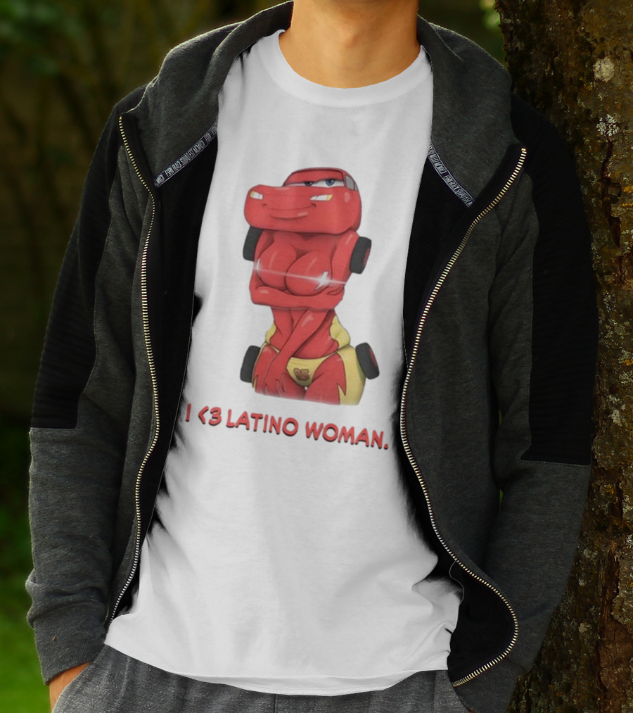 I Love Latino Woman Lightning McQueen T-Shirt