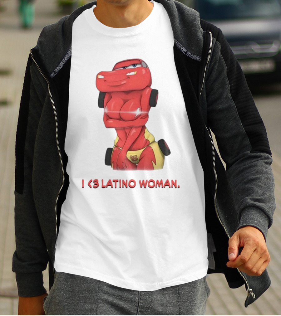 I Love Latino Woman Lightning McQueen T-Shirt