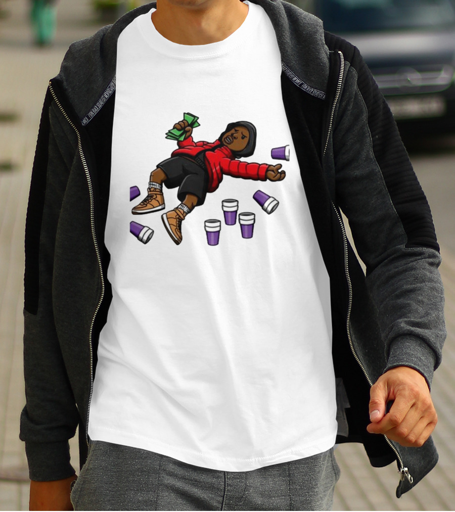 Brudderman Ayoolii Ayoolii Throwed Purple Cups And Cash Vibes T-Shirt