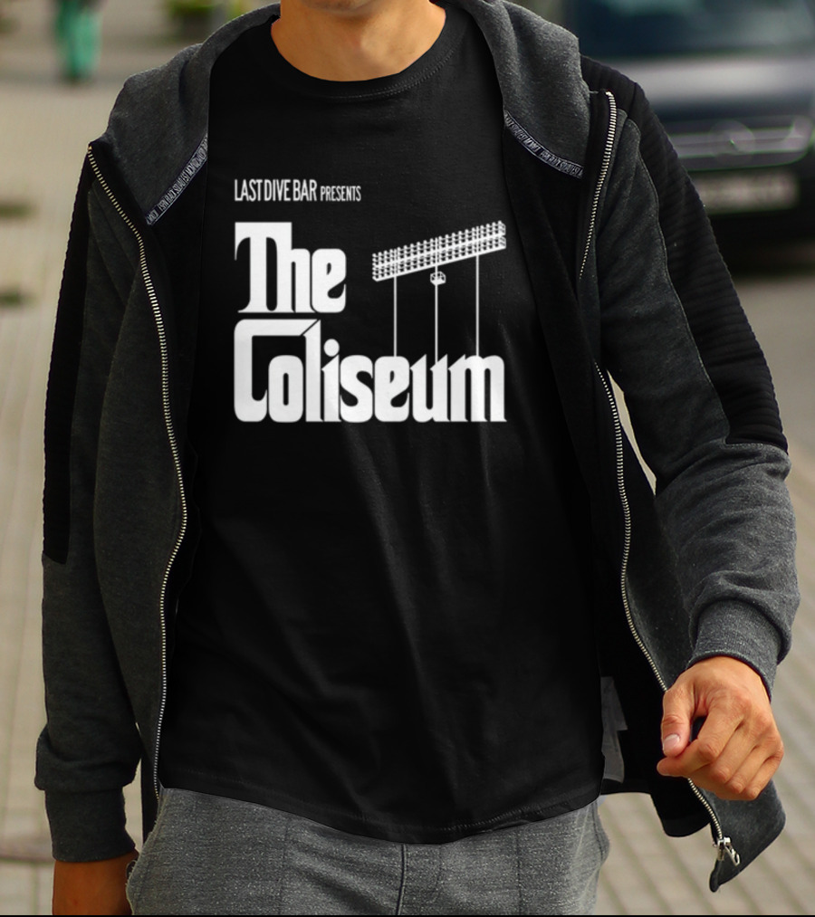 Last Dive Bar Presents The Coliseum Stadium Lights T-Shirt