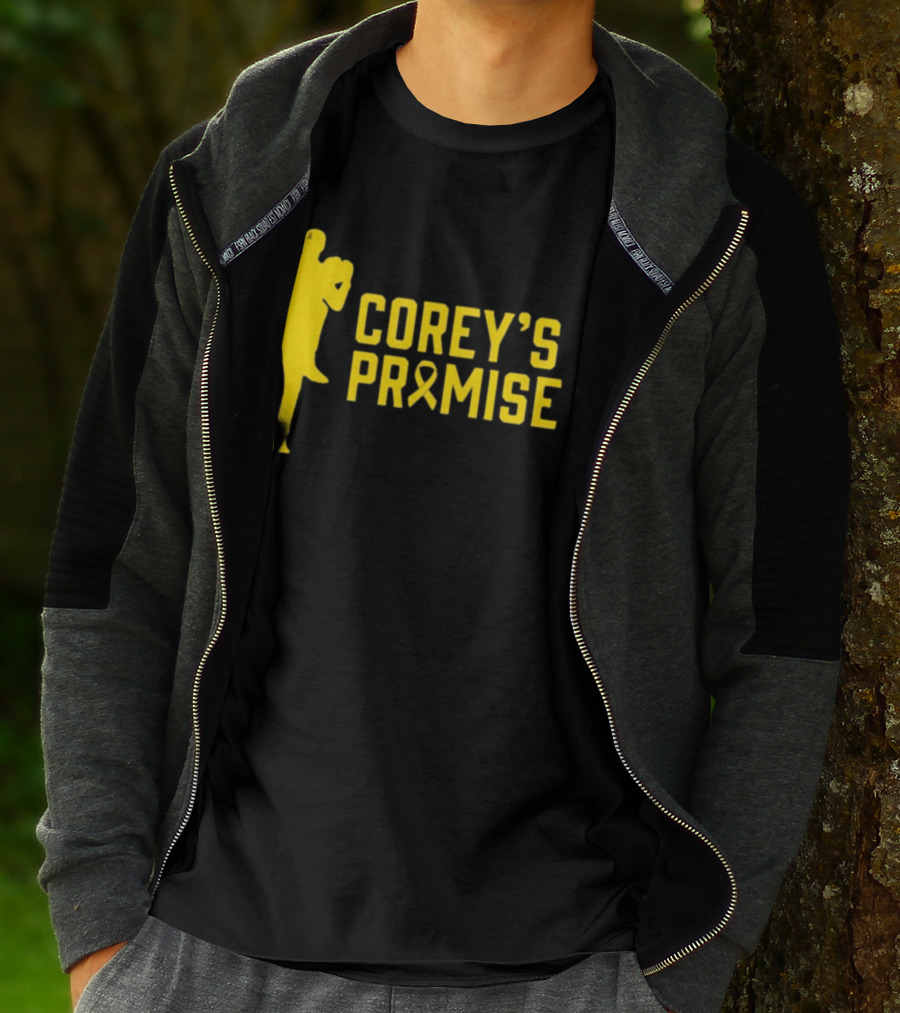 COREY'S PROMISE YELLOW RIBBON BASEBALL PLAYER T-Shirt