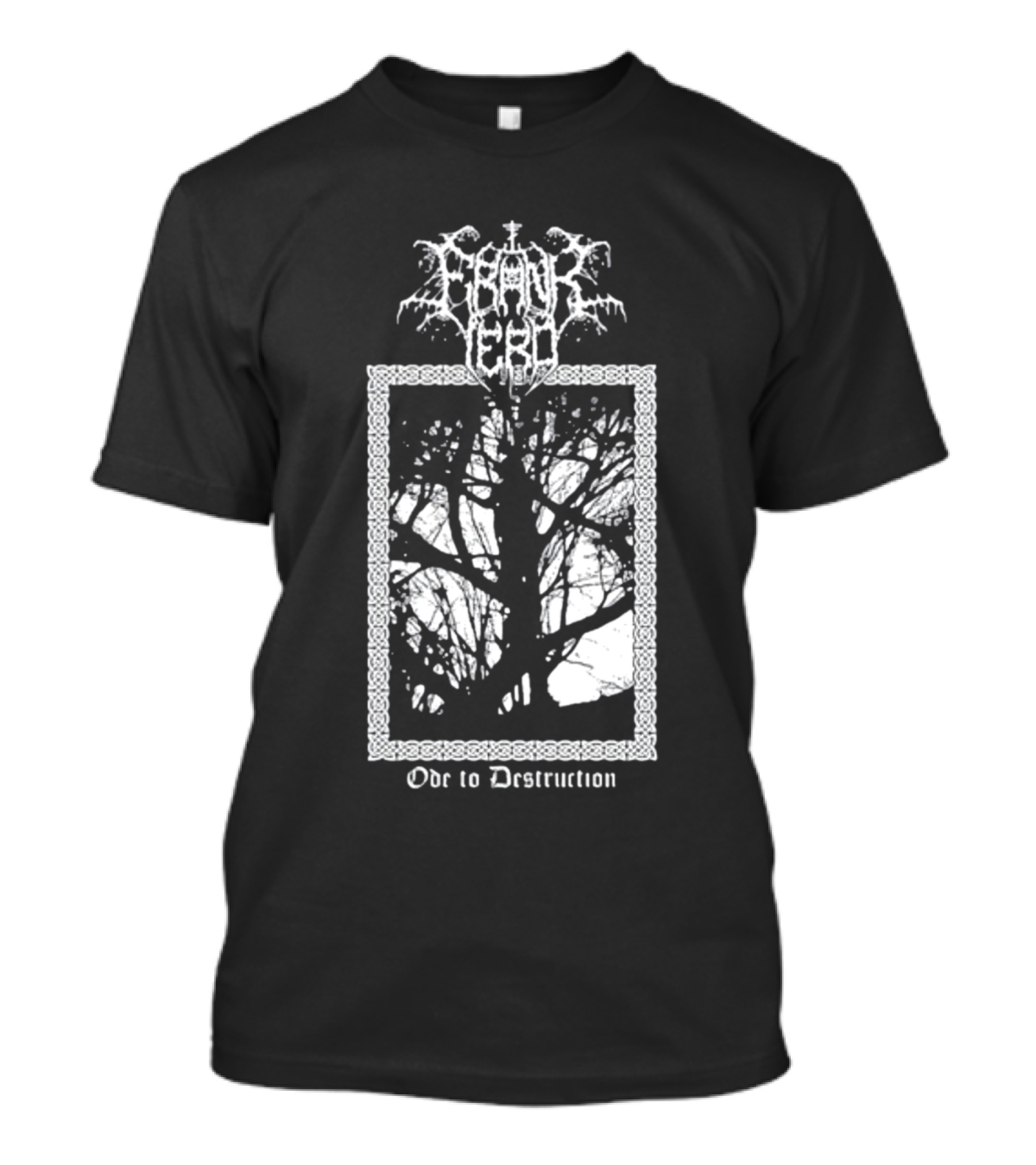 Frnkiero Ode To Destruction Tree Silhouette Black Metal T-Shirt