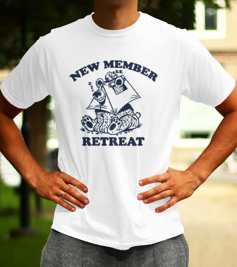 Deltagamma New Member Retreat Sleeping Bear Tent T-Shirt
