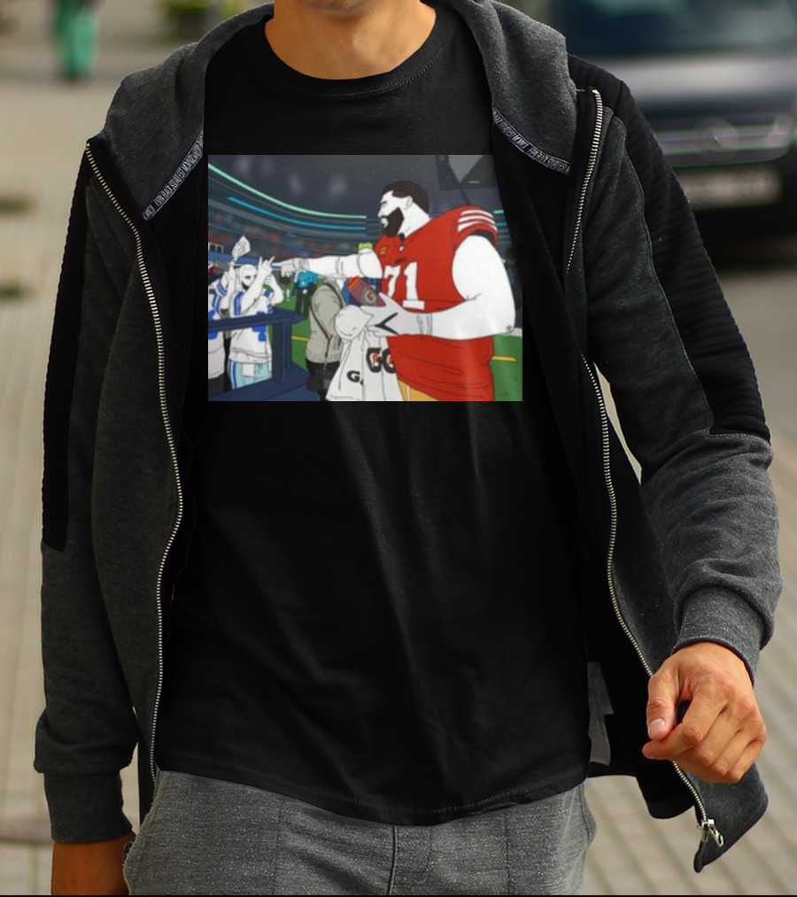 Rita Oak Trent Williams 71 Cowboys Meme Football Stadium Scene T-Shirt