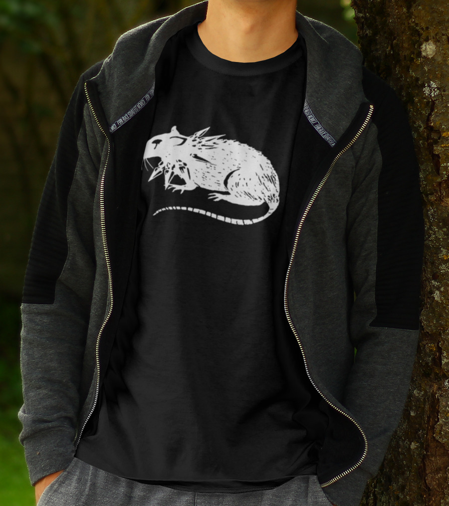 Metroalternative Punk Rat Spiked Mohawk T-Shirt