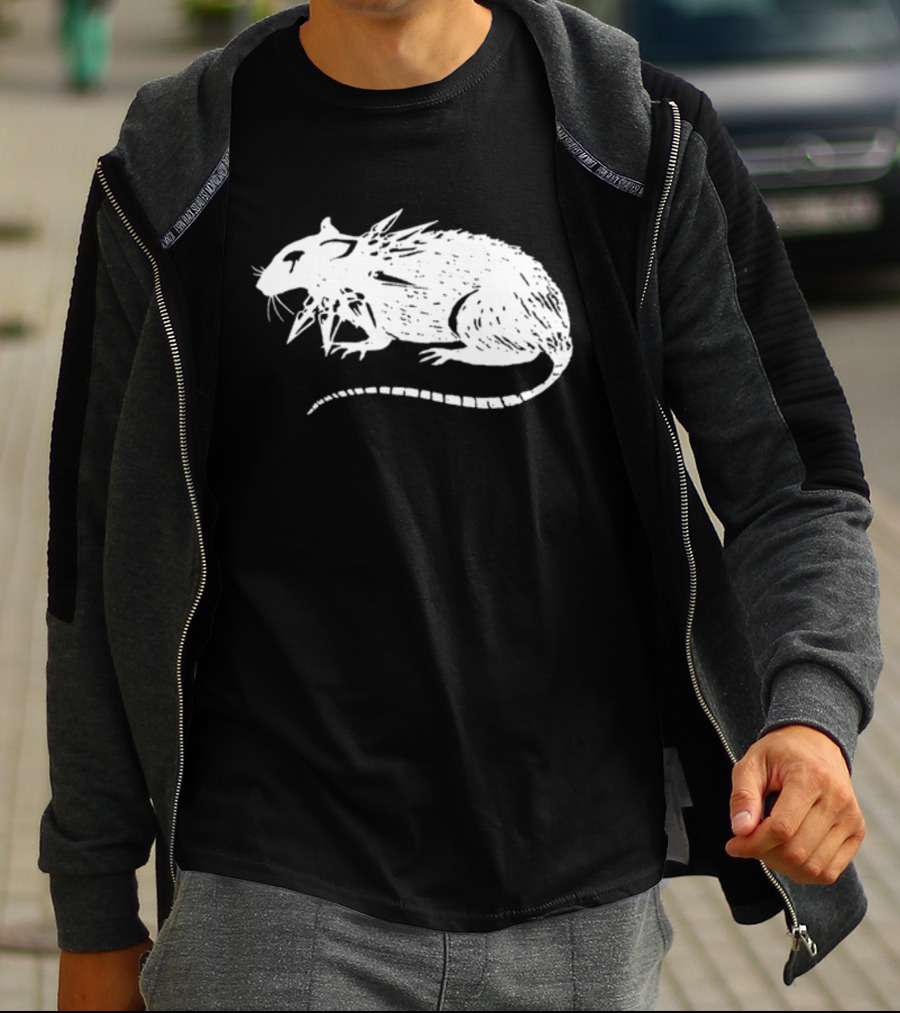 Metroalternative Punk Rat Spiked Mohawk T-Shirt