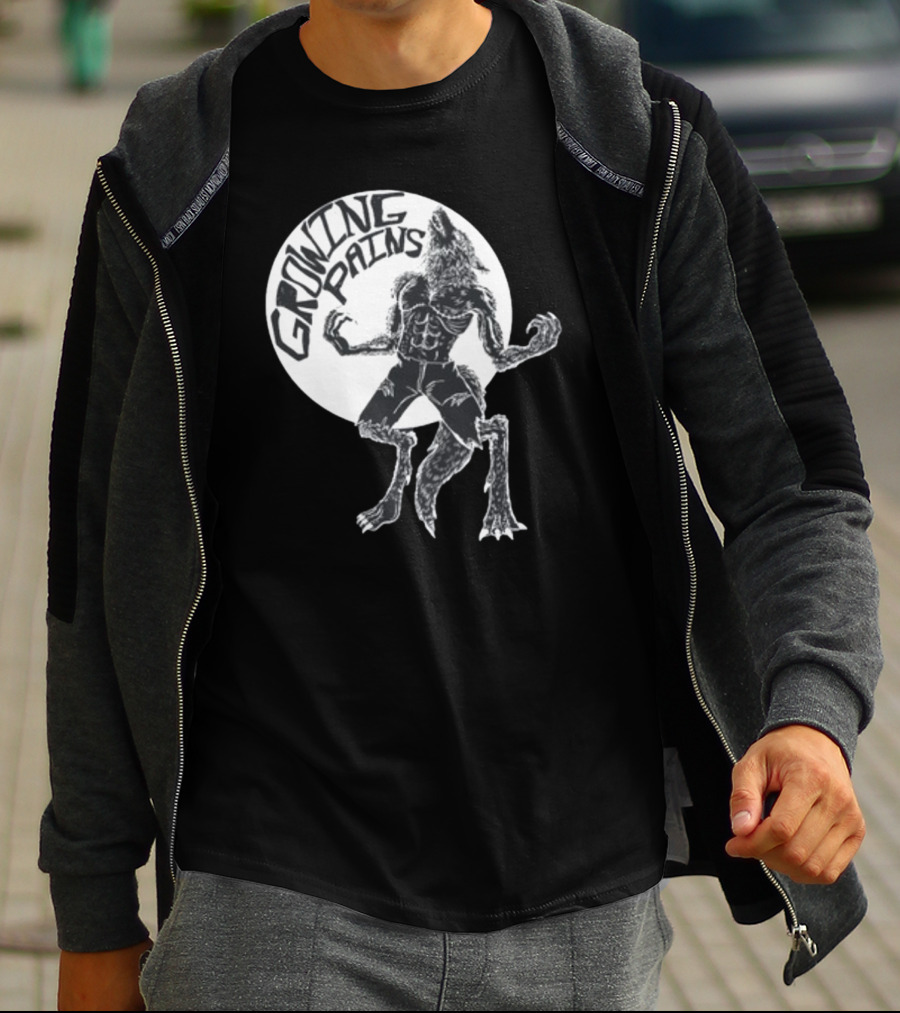 Oatmilklady Growing Pains Werewolf Transformation Full Moon T-Shirt