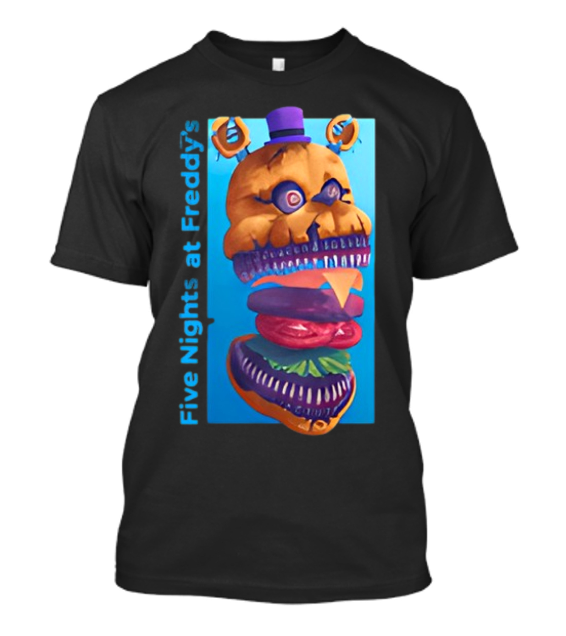 Five Nights At Freddy's Midnight Snack Jonnyblox Burger Animatronic T-Shirt