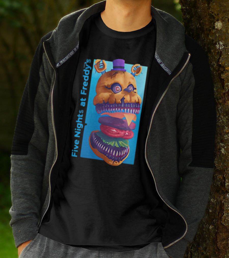 Five Nights At Freddy's Midnight Snack Jonnyblox Burger Animatronic T-Shirt