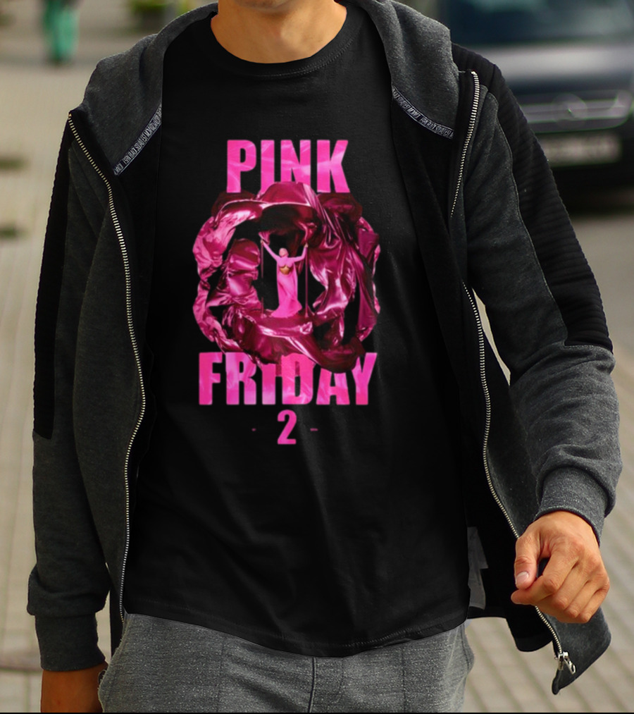 Pink Friday 2 Alternative Cover Pink Draped Figure Centered T-Shirt