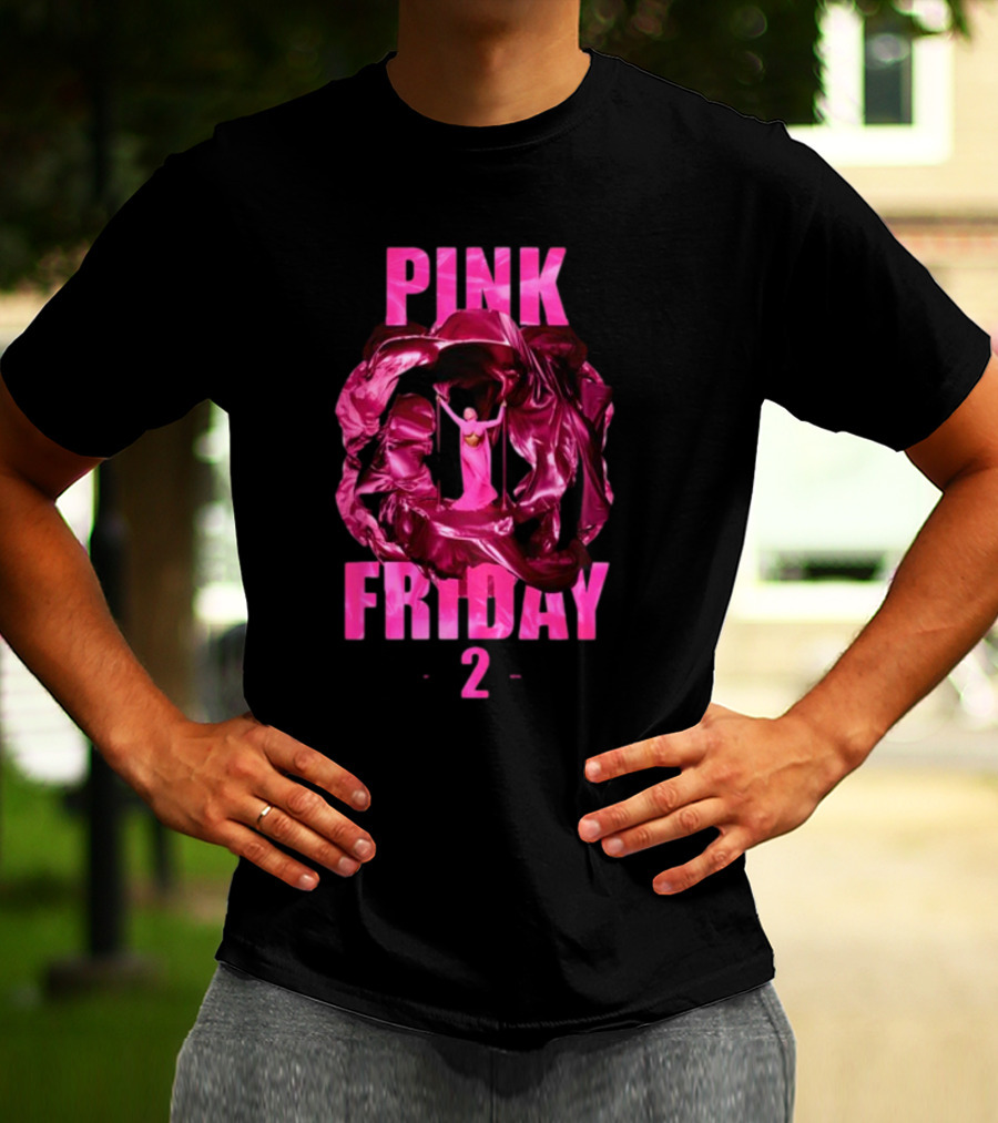 Pink Friday 2 Alternative Cover Pink Draped Figure Centered T-Shirt