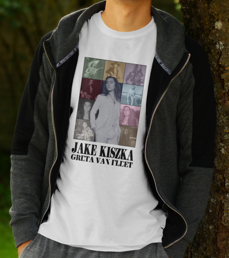 Jake Kiszka Greta Van Fleet The Eras Iconic Montage Styles And Poses T-Shirt