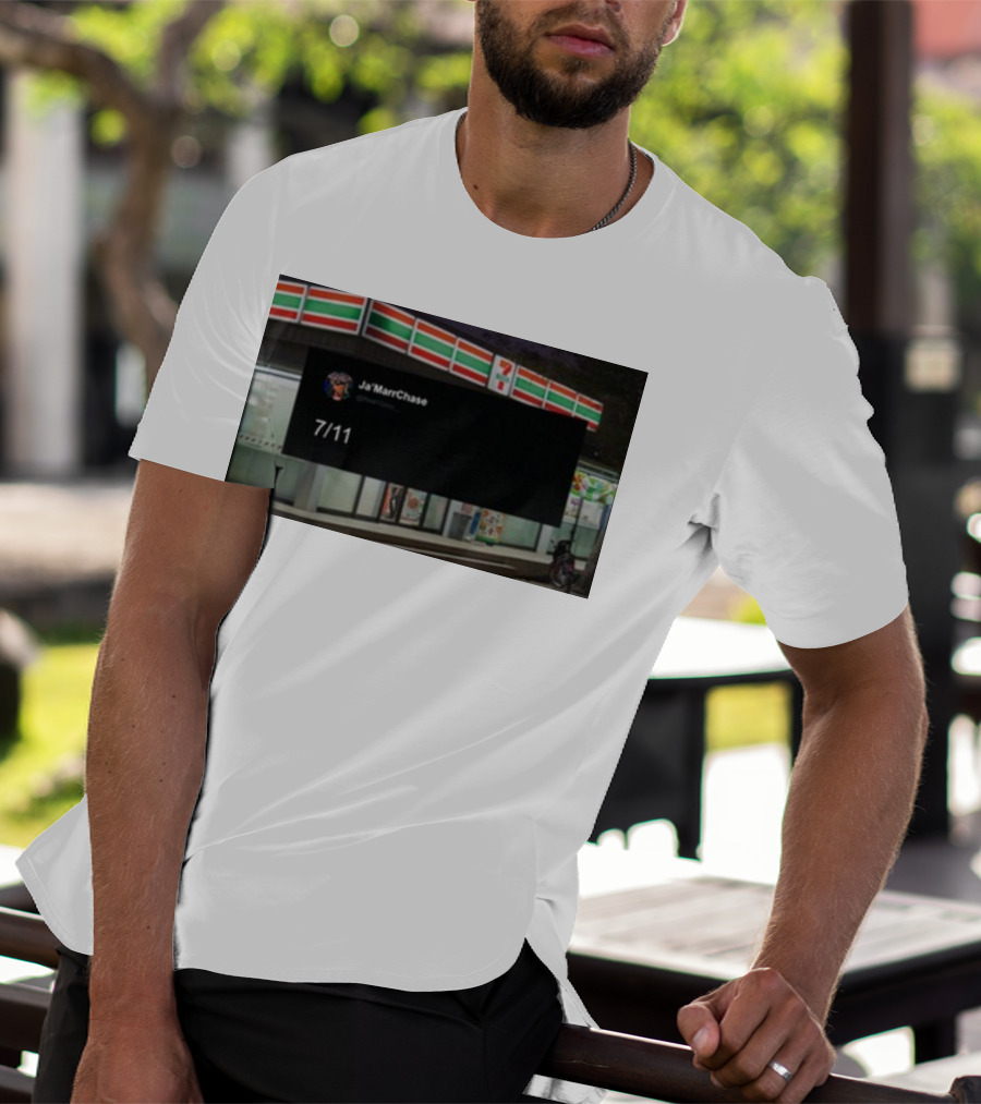 Ja'Marr Chase 7/11 Partnership Announcement T-Shirt