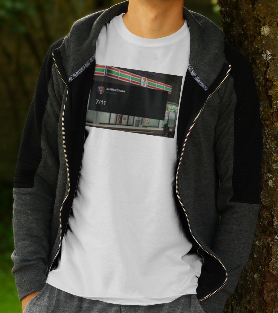 Ja'Marr Chase 7/11 Partnership Announcement T-Shirt