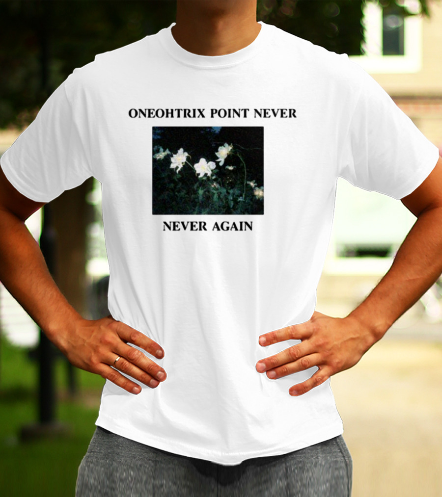 Oneohtrix Point Never Never Again White Flowers T-Shirt