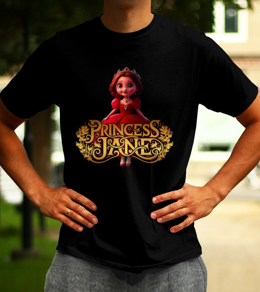Princess Jane Regal Red Dress Charming Character T-Shirt