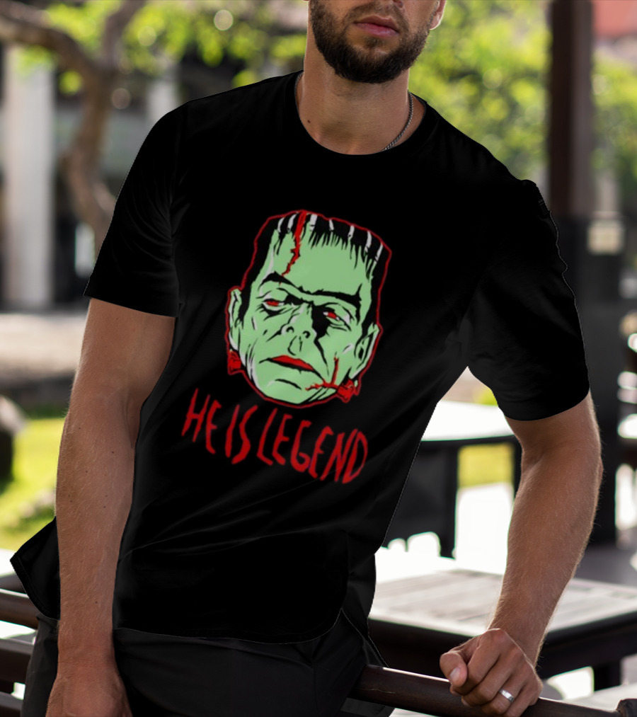 He Is Legend Frankenstein's Monster Face T-Shirt