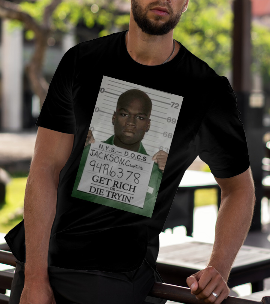 Curtis Jackson Get Rich Or Die Tryin' Mugshot 94R6378 T-Shirt