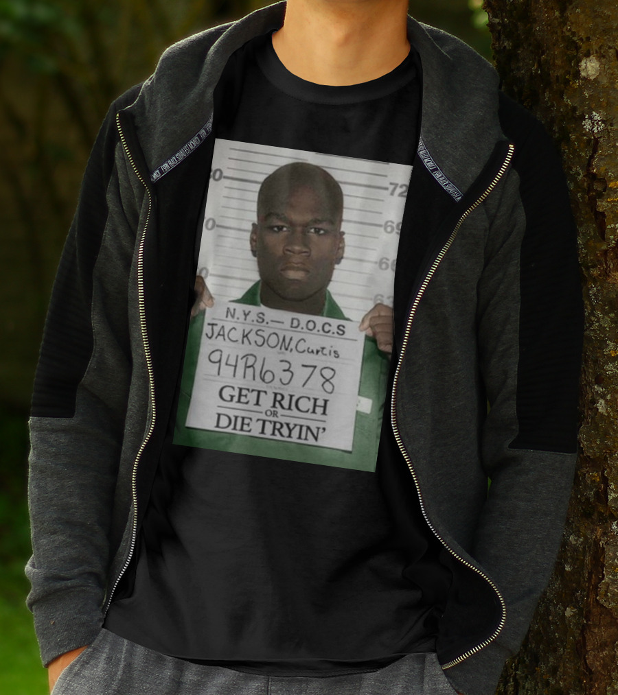 Curtis Jackson Get Rich Or Die Tryin' Mugshot 94R6378 T-Shirt
