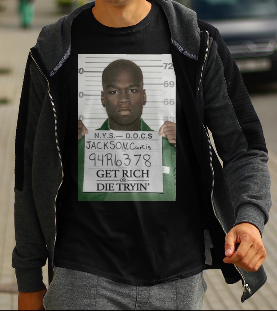 Curtis Jackson Get Rich Or Die Tryin' Mugshot 94R6378 T-Shirt