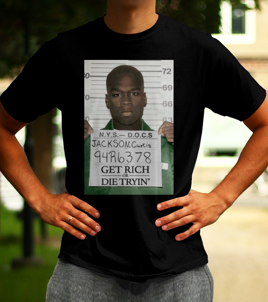 Curtis Jackson Get Rich Or Die Tryin' Mugshot 94R6378 T-Shirt