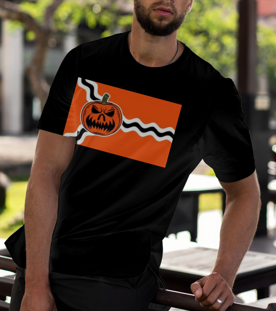 St. Louis Flag Inspired Pumpkin Halloween T-Shirt