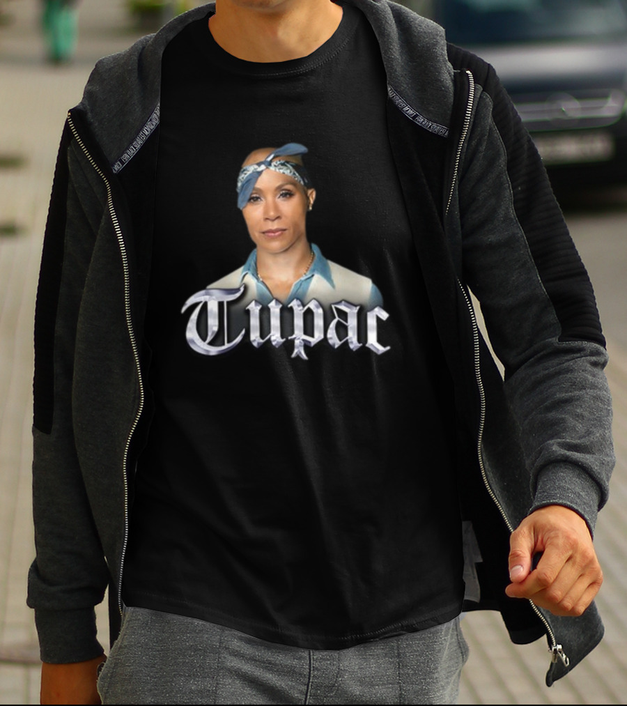 Jada Pinkett Smith Tupac Bandana Crossover T-Shirt