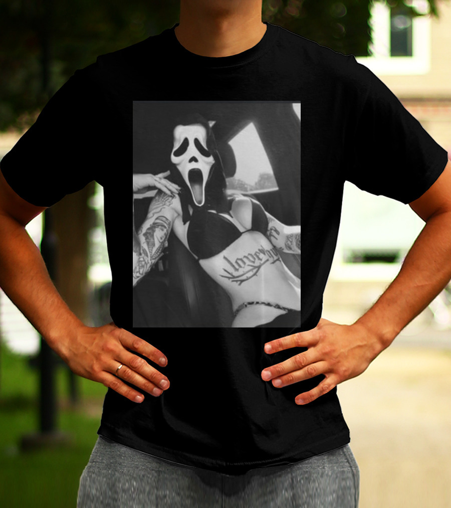 Paigeamaze Scream If U Need Me Lover Girl Mask Tattoo Body T-Shirt