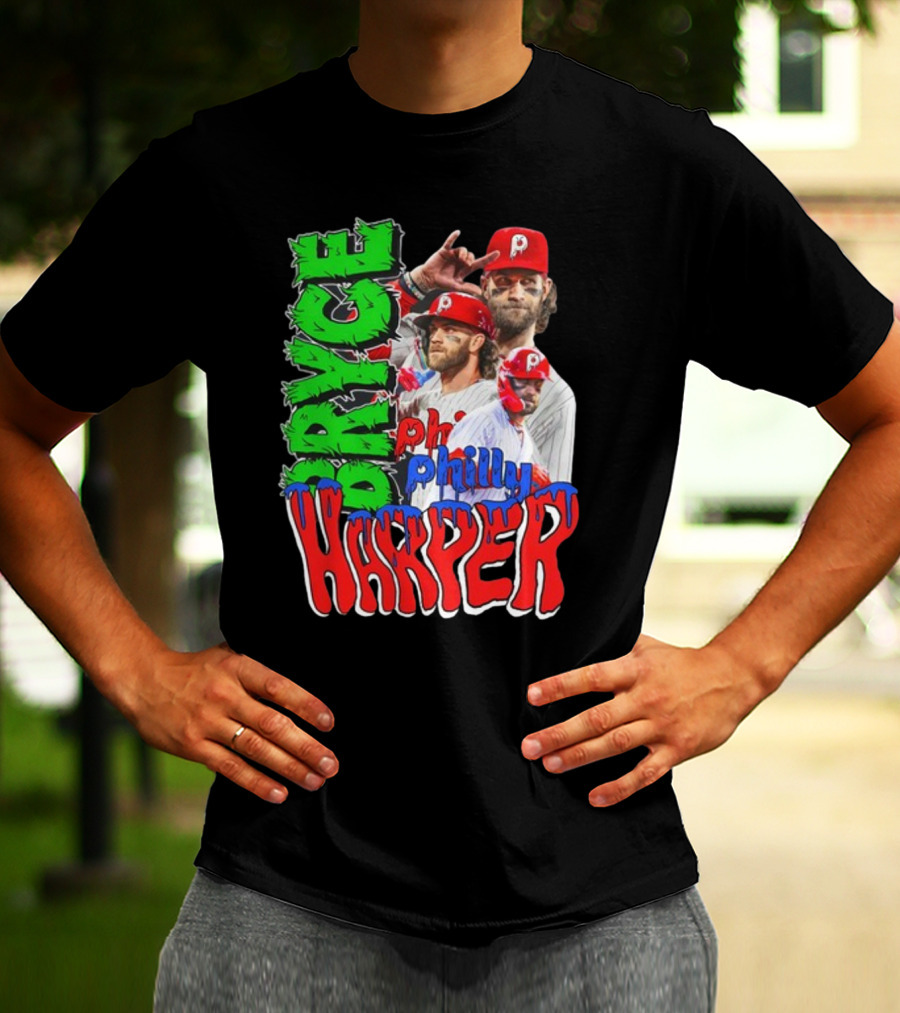 Bryce Harper Philly's Chosen One Phillies Player Red Cap T-Shirt