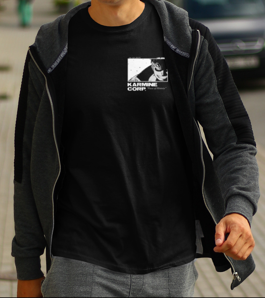 Karmine Corp Piece Of History Manga Style Character Sketch T-Shirt