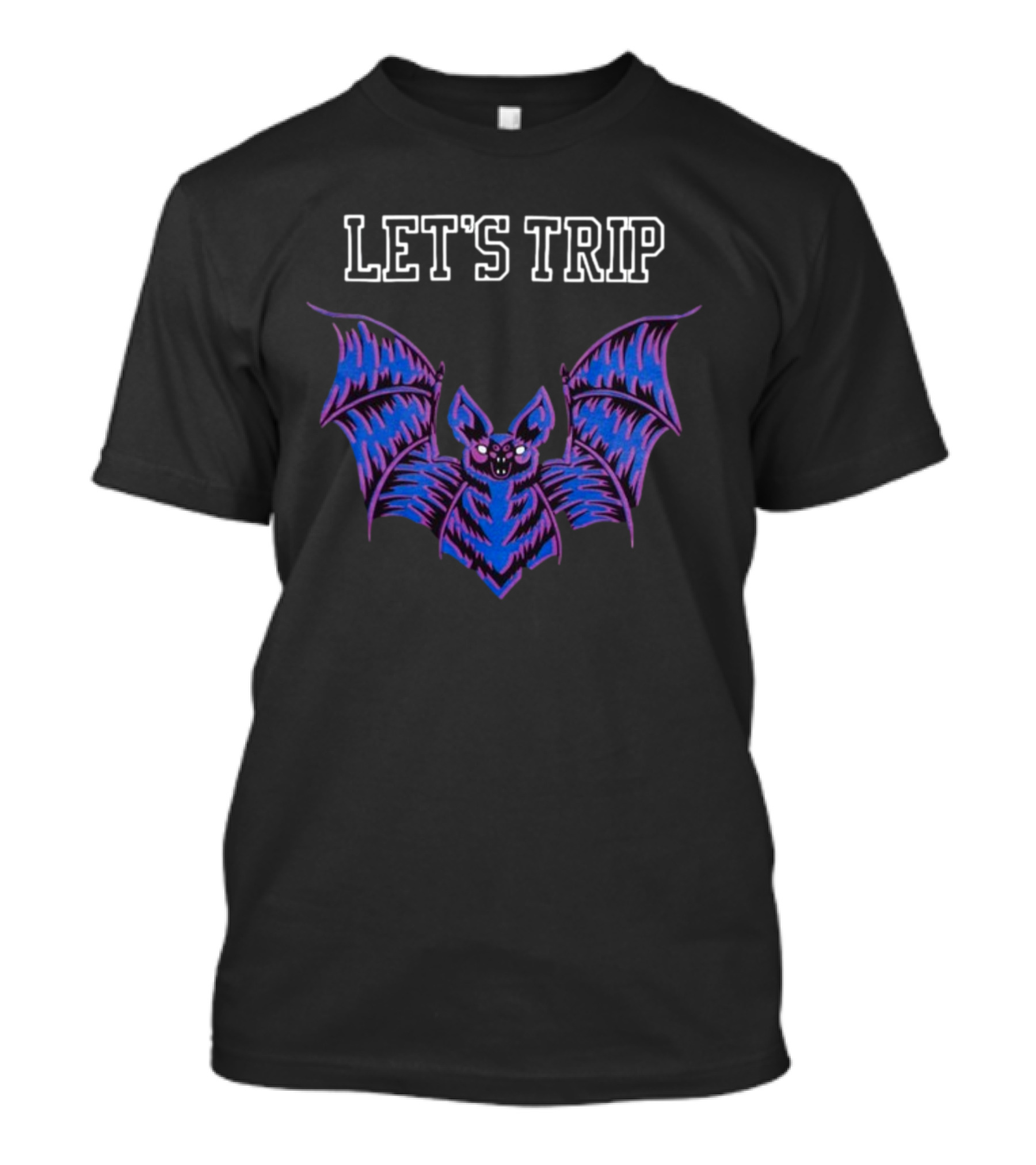 Sturnioloclothing Let's Trip Bat Retro Psychedelic T-Shirt