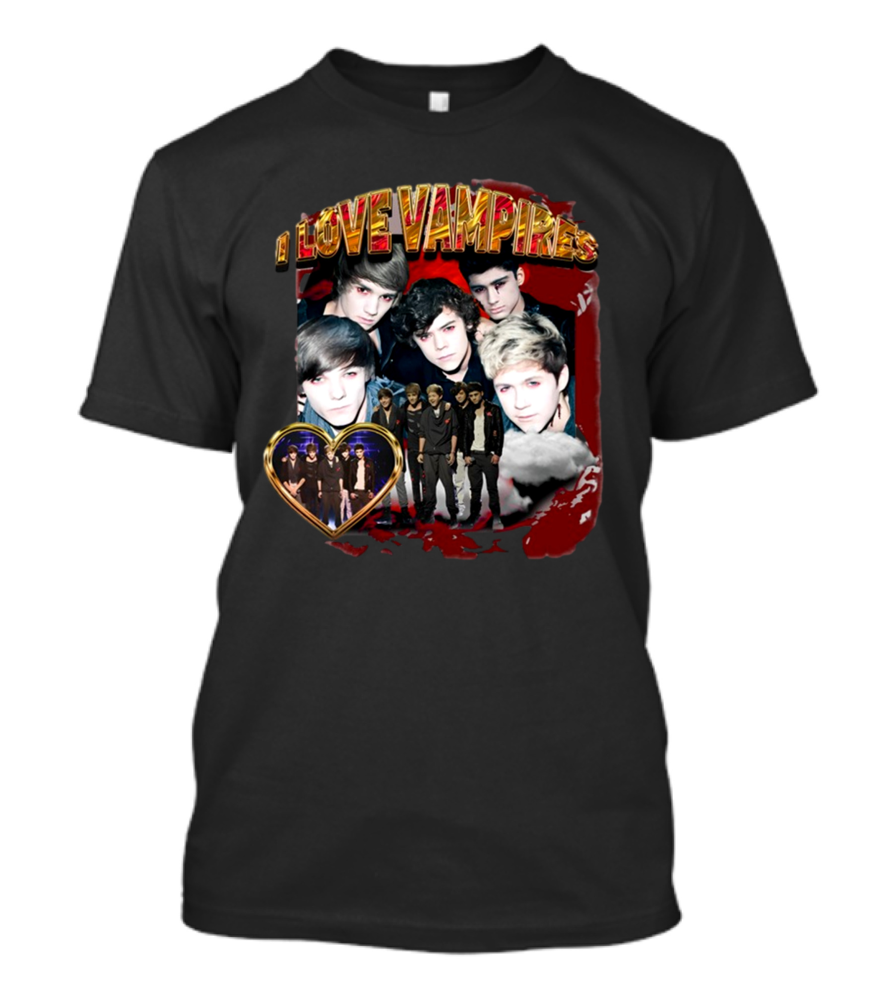 I Love Vampires Sadstreet Band Themed Collection T-Shirt