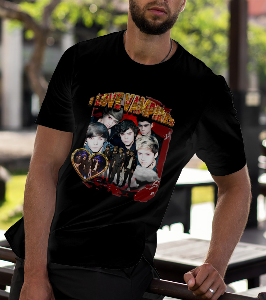 I Love Vampires Sadstreet Band Themed Collection T-Shirt