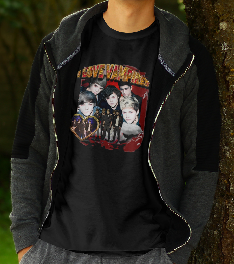 I Love Vampires Sadstreet Band Themed Collection T-Shirt