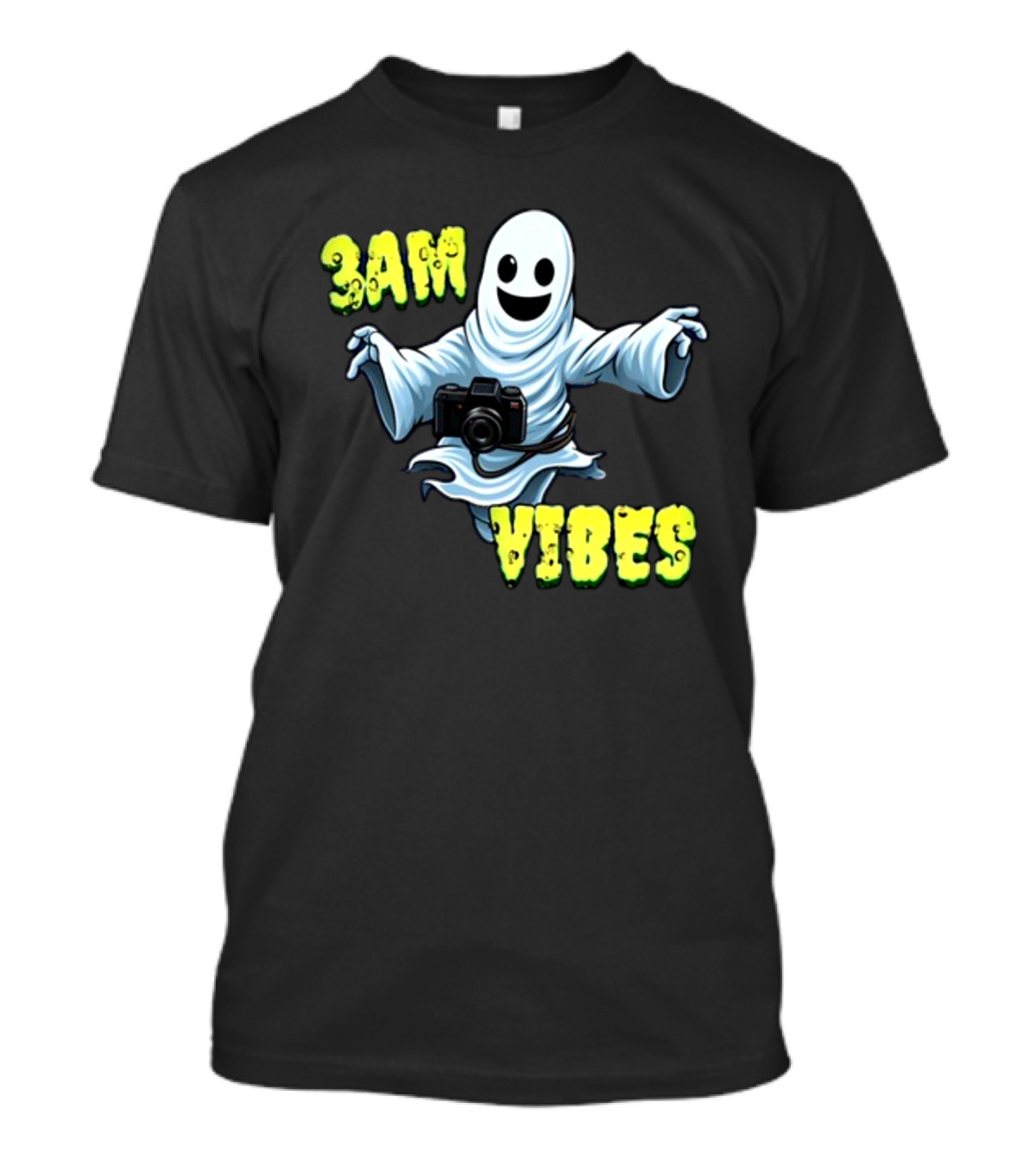 3AM Vibes Ghost With Camera T-Shirt