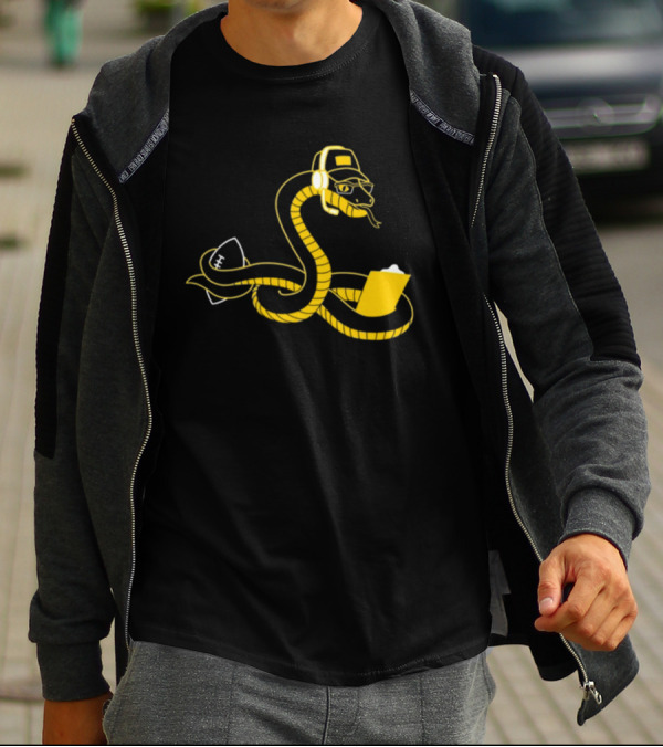 Boagh Constrictor Football Coach Snake With Helmet And Playbook T-Shirt
