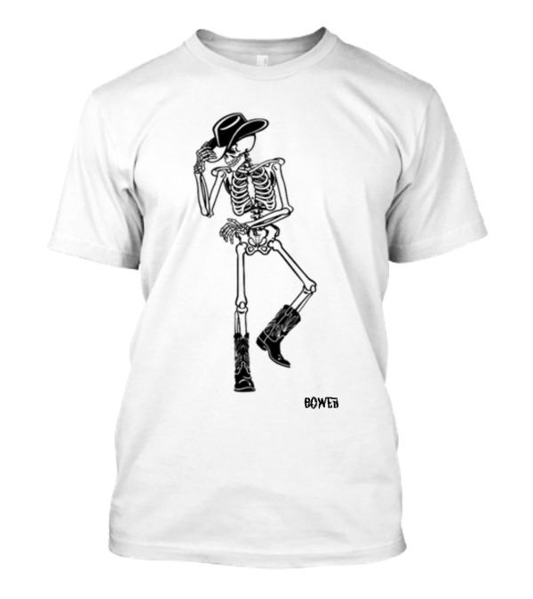 Heaven In Your Eyes Bower Skeleton Cowboy Hat And Boots T-Shirt