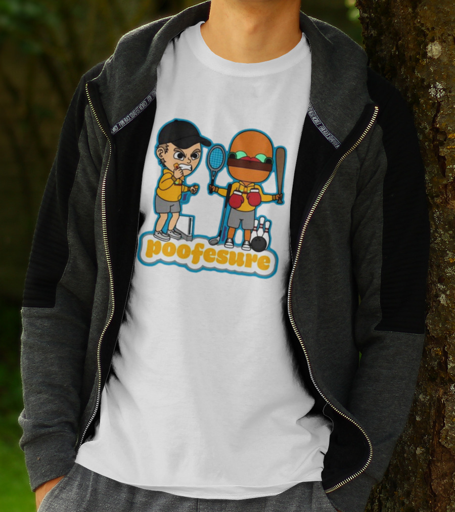 Poofesure Wii Sports Parody With Gaming And Boxing Elements T-Shirt