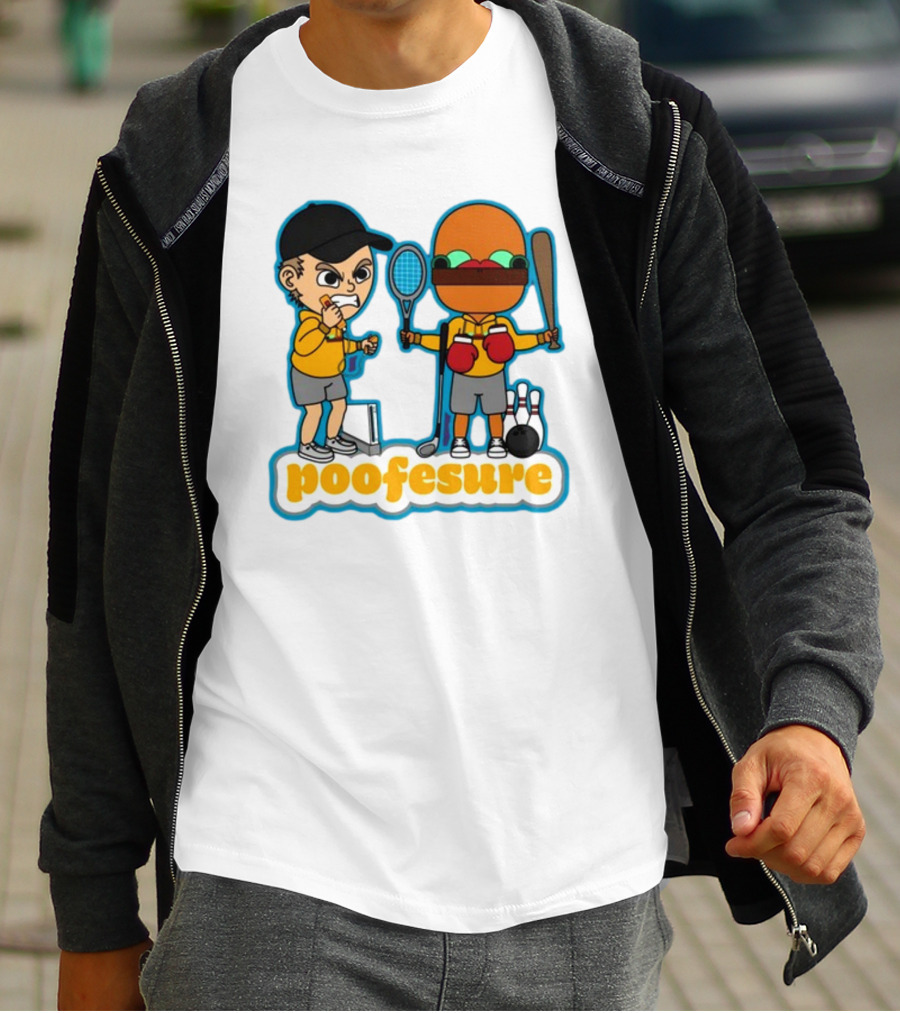 Poofesure Wii Sports Parody With Gaming And Boxing Elements T-Shirt