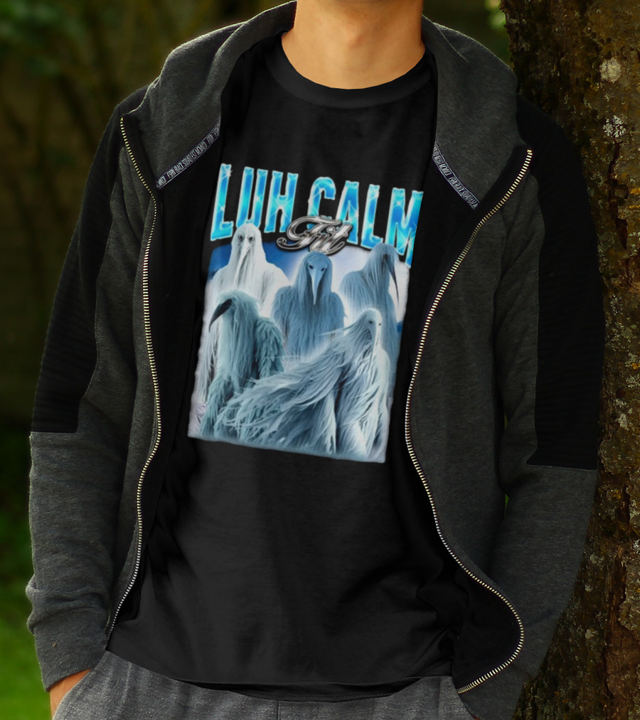 Notsafeforwear Luh Calm Fit Ice Phantom Figures T-Shirt