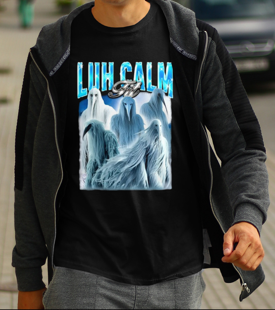 Notsafeforwear Luh Calm Fit Ice Phantom Figures T-Shirt
